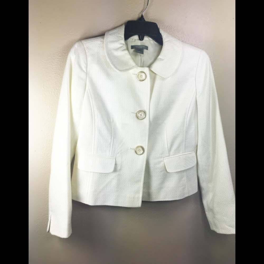 Ann Taylor off white jacket size 8 petite